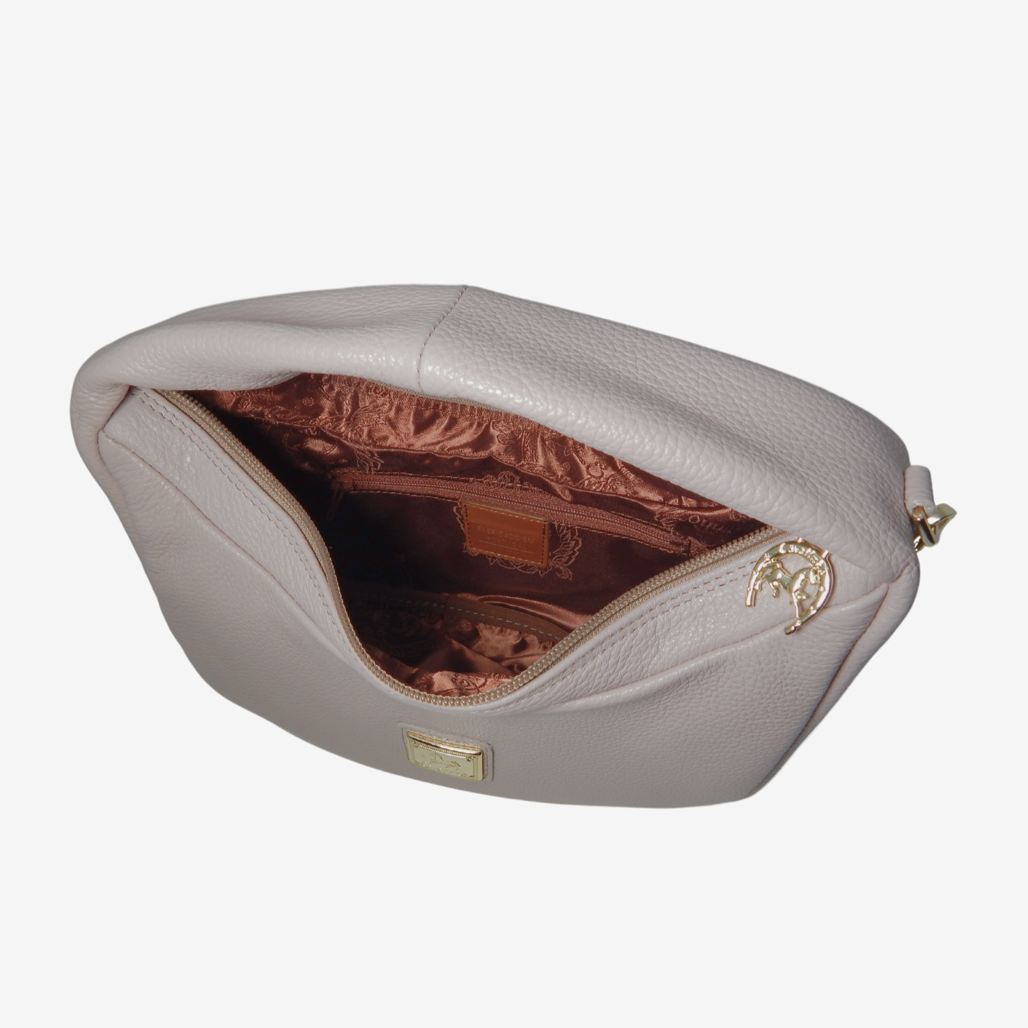 Cavalinho Muse Leather Handbag - SKU 18300523.07.99. | #color_Sand, tan, Black, DarkSeaGreen, purple, white