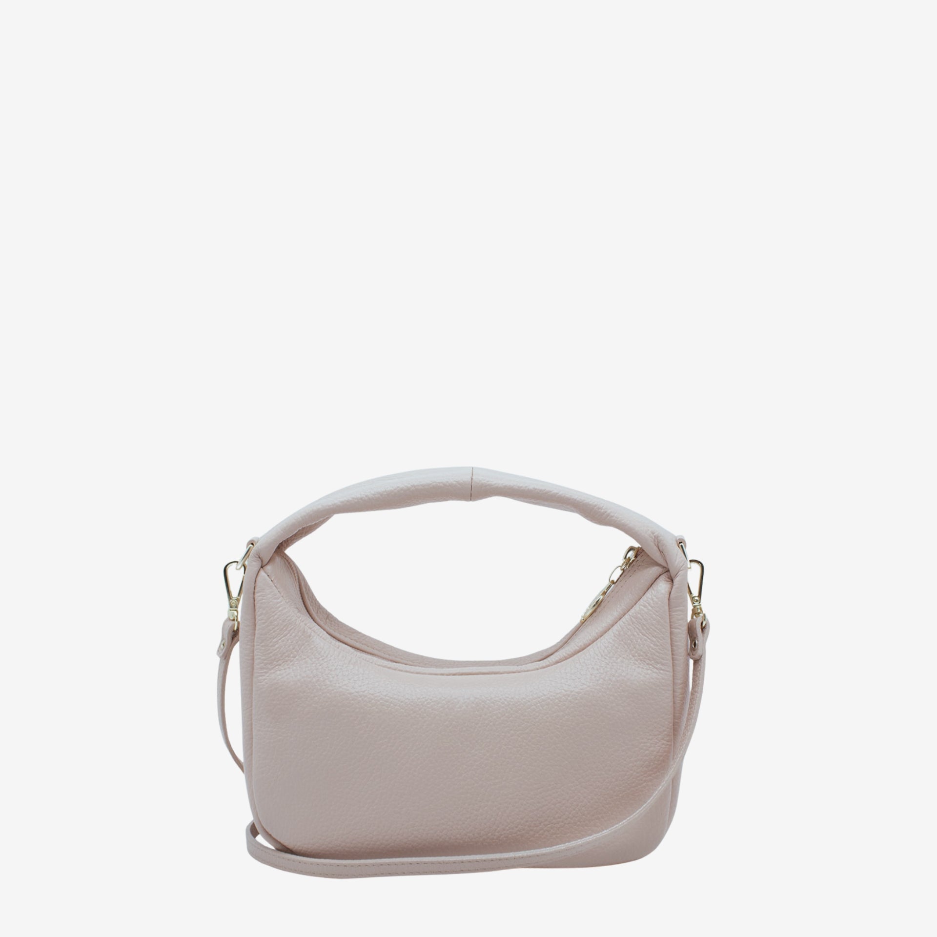 Cavalinho Muse Leather Half-Moon Handbag - SKU 18300523.07 #color_Sand, tan