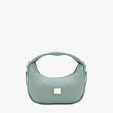 Cavalinho Muse Leather Half-Moon Handbag - SKU 18300523.09 #color_DarkSeaGreen