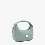 Cavalinho Muse Leather Half-Moon Handbag - SKU 18300523.09 #color_DarkSeaGreen
