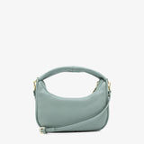 Cavalinho Muse Leather Half-Moon Handbag - SKU 18300523.09 #color_DarkSeaGreen