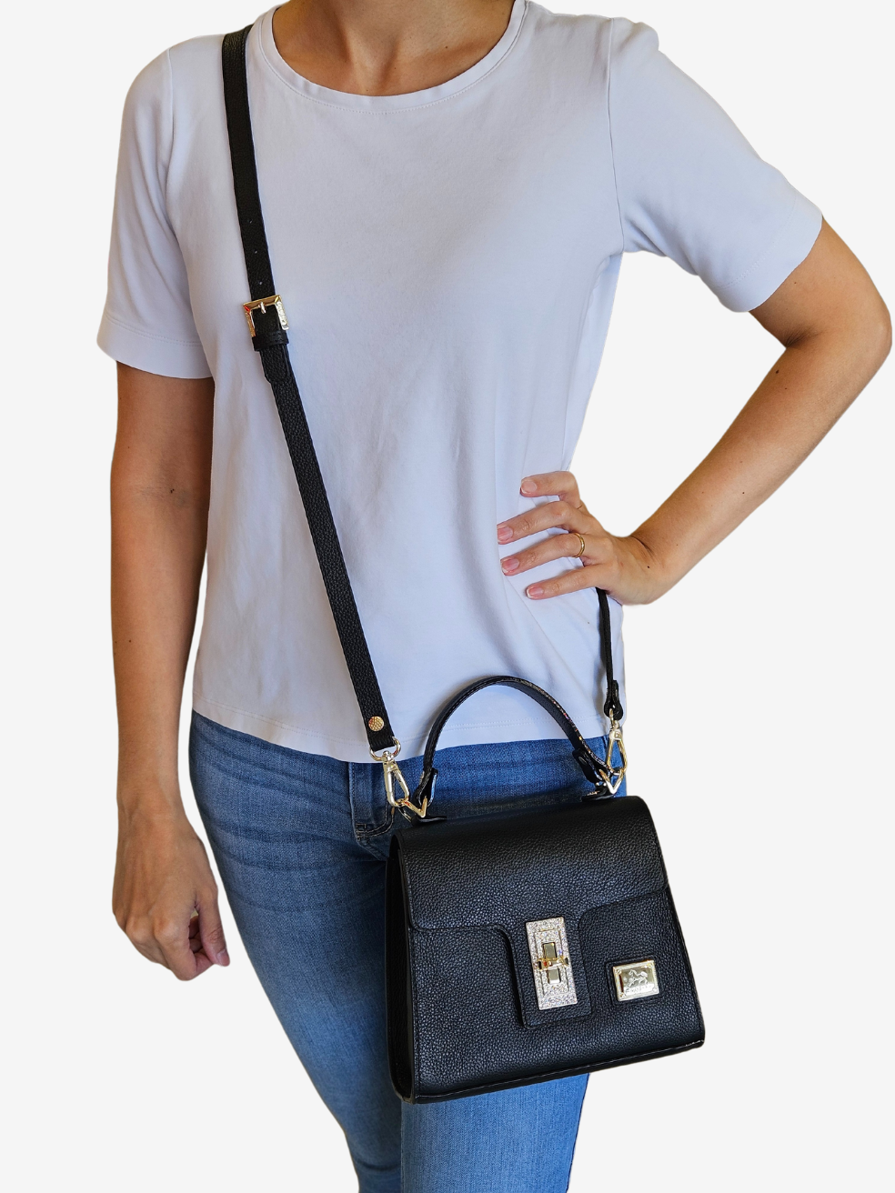 Cavalinho Muse Leather Handbag SKU 18300531.01 #color_black