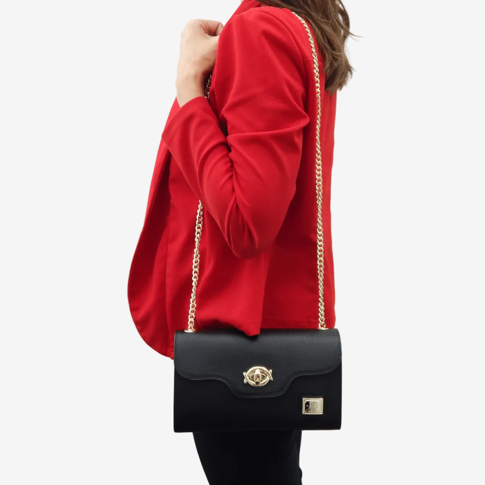 Cavalinho Muse Leather Shoulder Bag SKU 18300535.01 #color_black