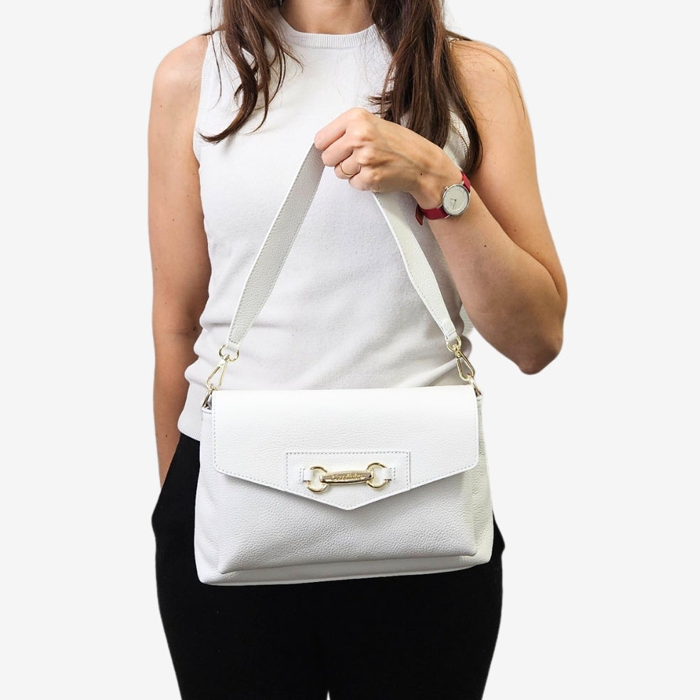 Cavalinho Muse Leather Handbag SKU 18300546.06 #color_white