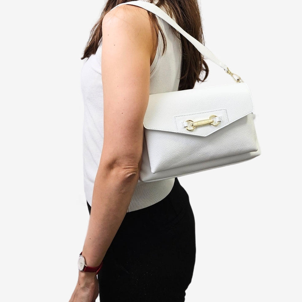 Cavalinho Muse Leather Handbag SKU 18300546.06 #color_white