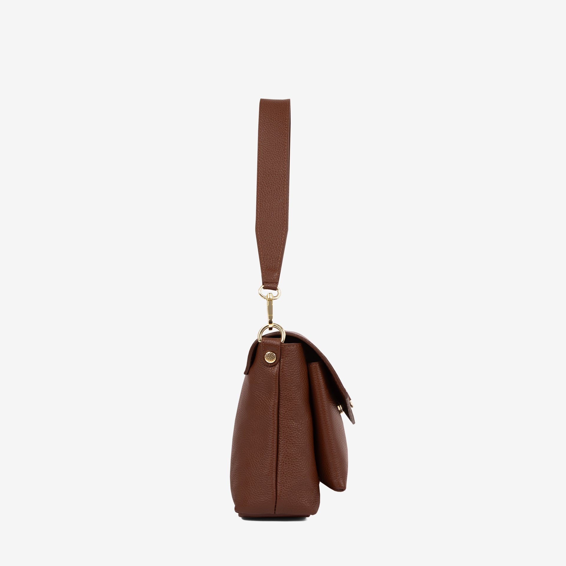 Cavalinho Muse Brown Leather Handbag SKU 18300546.13 #color_saddlebrown