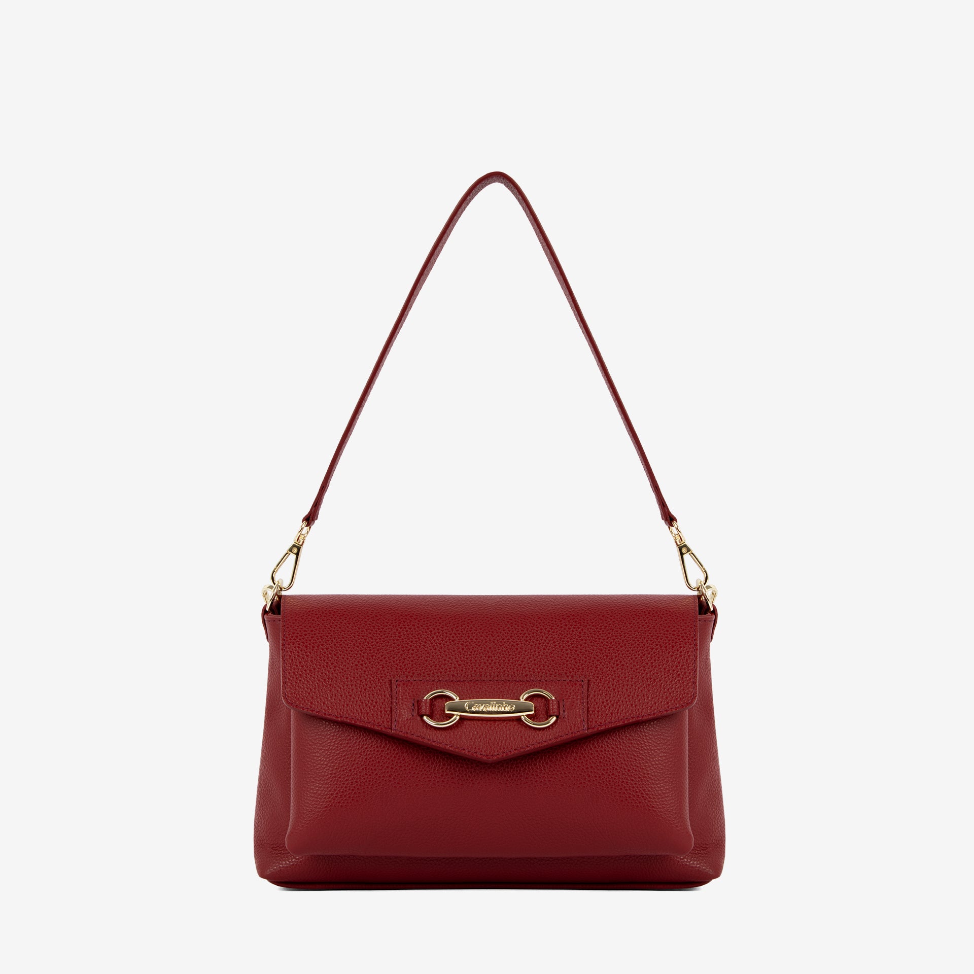 Cavalinho Muse Burgundy Leather Handbag SKU 18300546.15 #color_burgundy