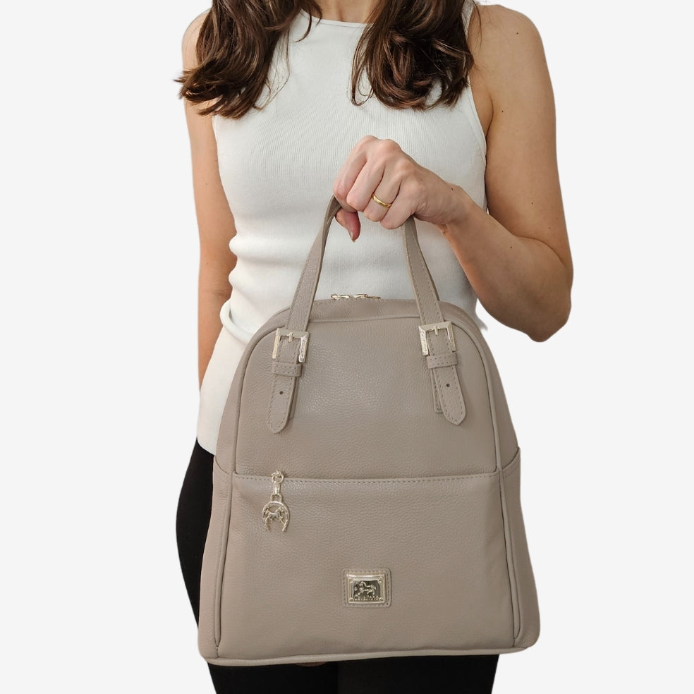 Cavalinho Muse Leather Backpack SKU 18300548.31 #color_lightsand