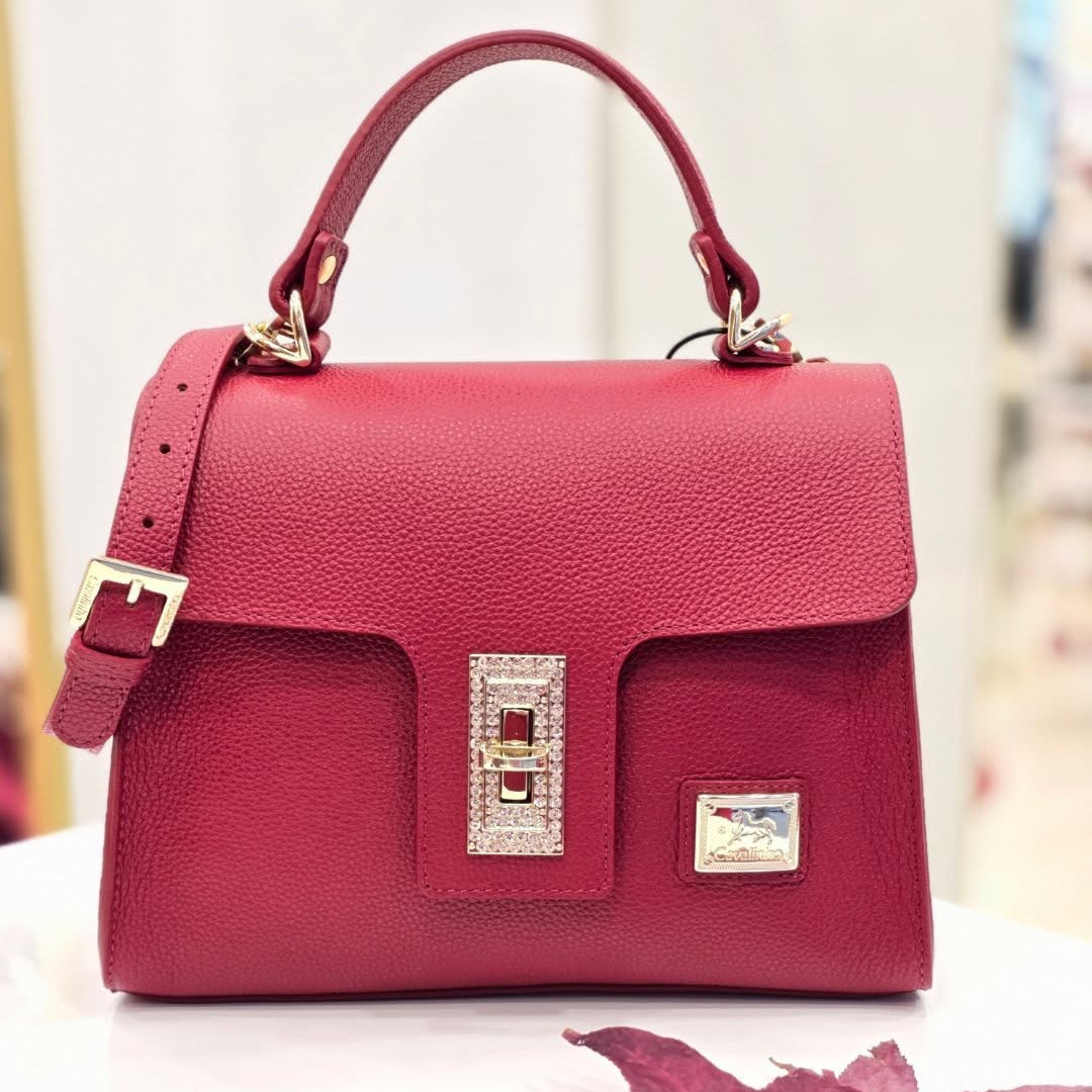 Cavalinho Muse Burgundy Leather Handbag SKU 18300559.15 #color_burgundy