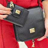 Cavalinho Muse Small Leather Crossbody Bag SKU 18300560.01 #color_black
