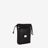 Cavalinho Muse Black Small Leather Crossbody Bag SKU 18300561.01 #color_black