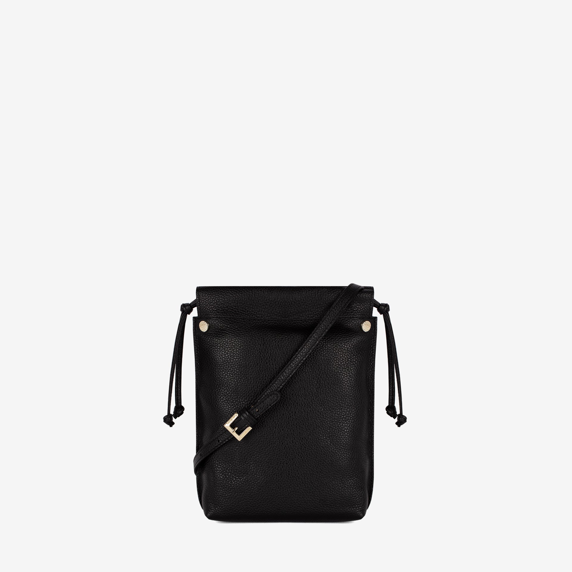Cavalinho Muse Black Small Leather Crossbody Bag SKU 18300561.01 #color_black