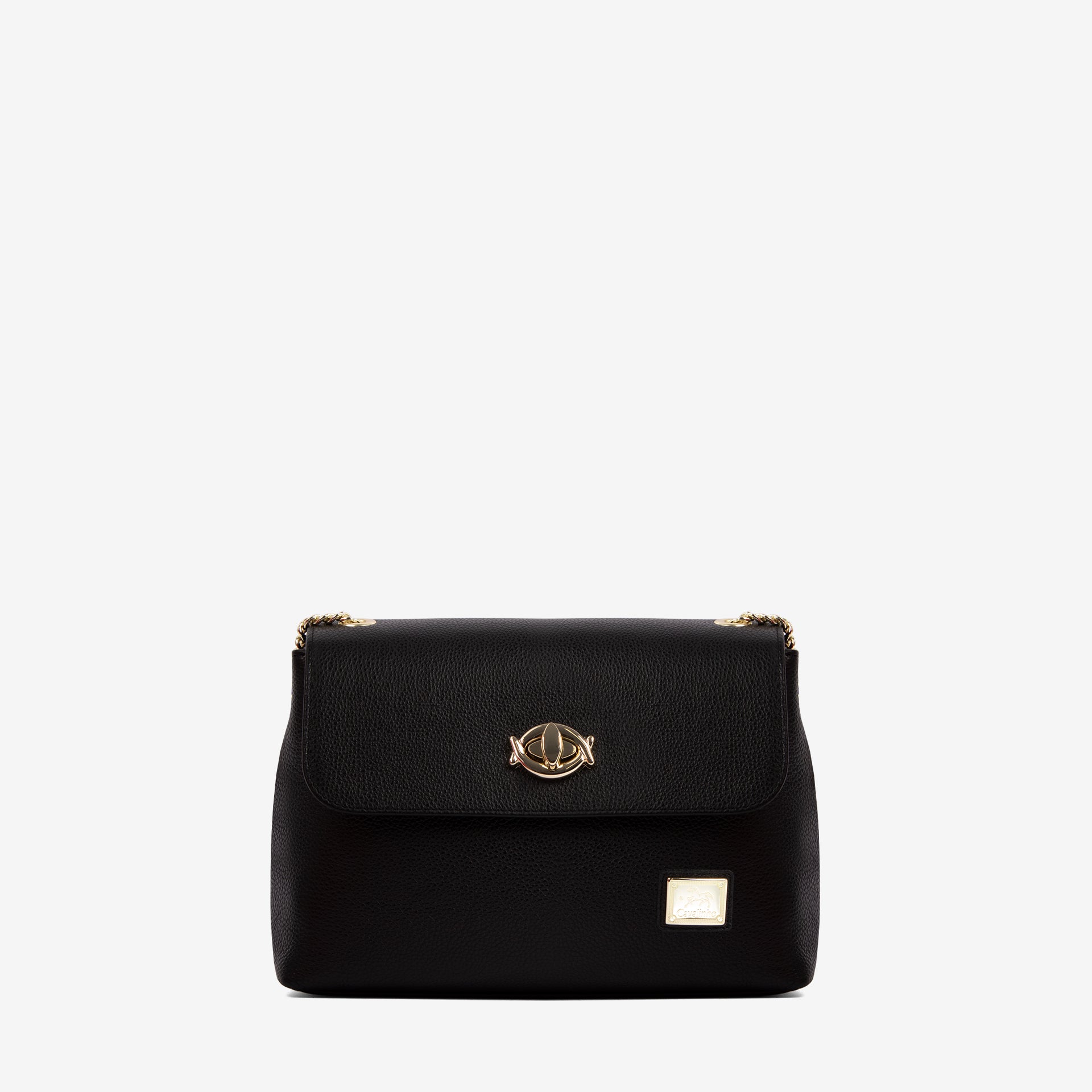 Cavalinho Muse Black Leather Shoulder Bag SKU 18300570.01 #color_black