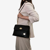 Cavalinho Muse Black Leather Shoulder Bag SKU 18300570.01 #color_black