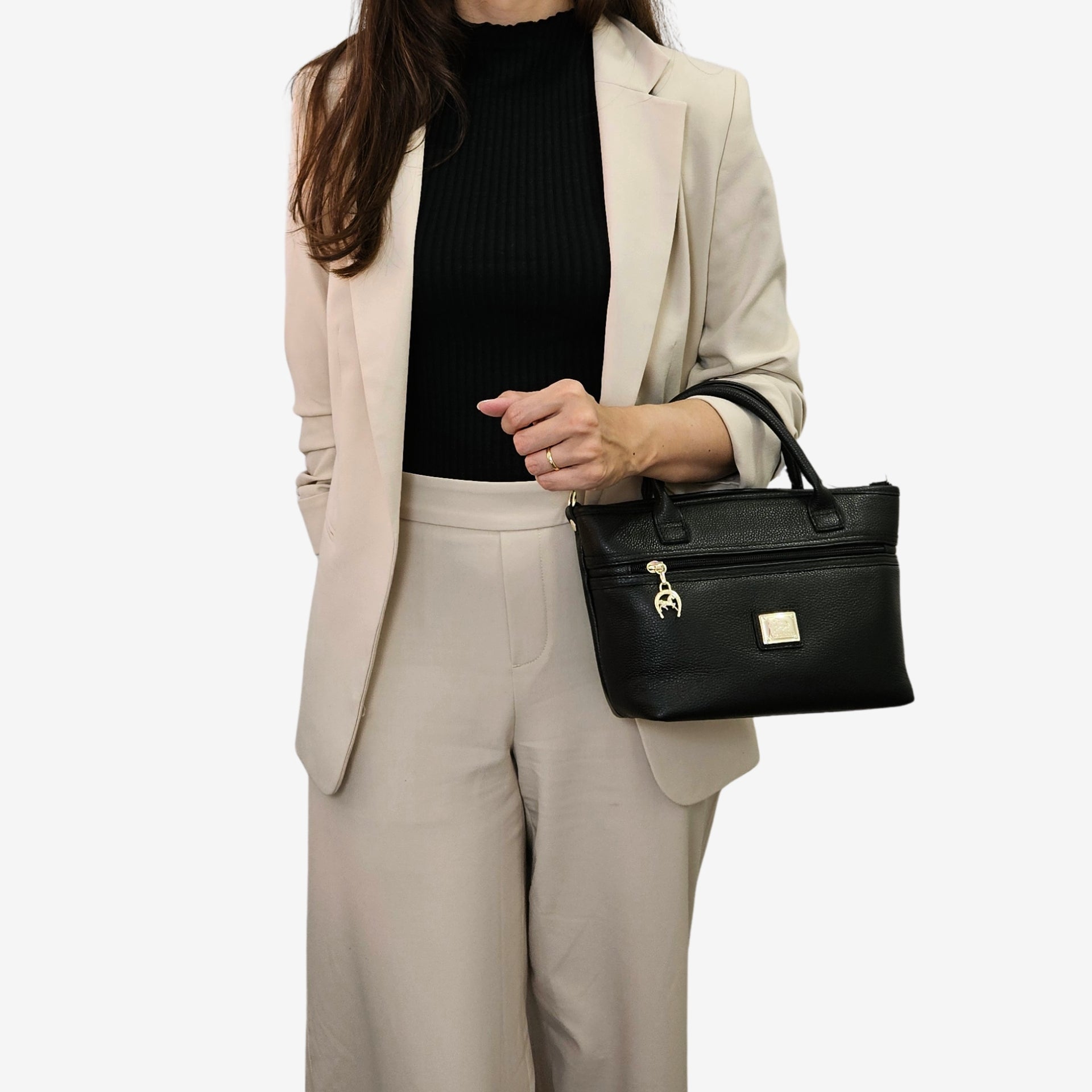 Cavalinho Muse Black Mini Leather Handbag SKU 18300572.01 #color_black