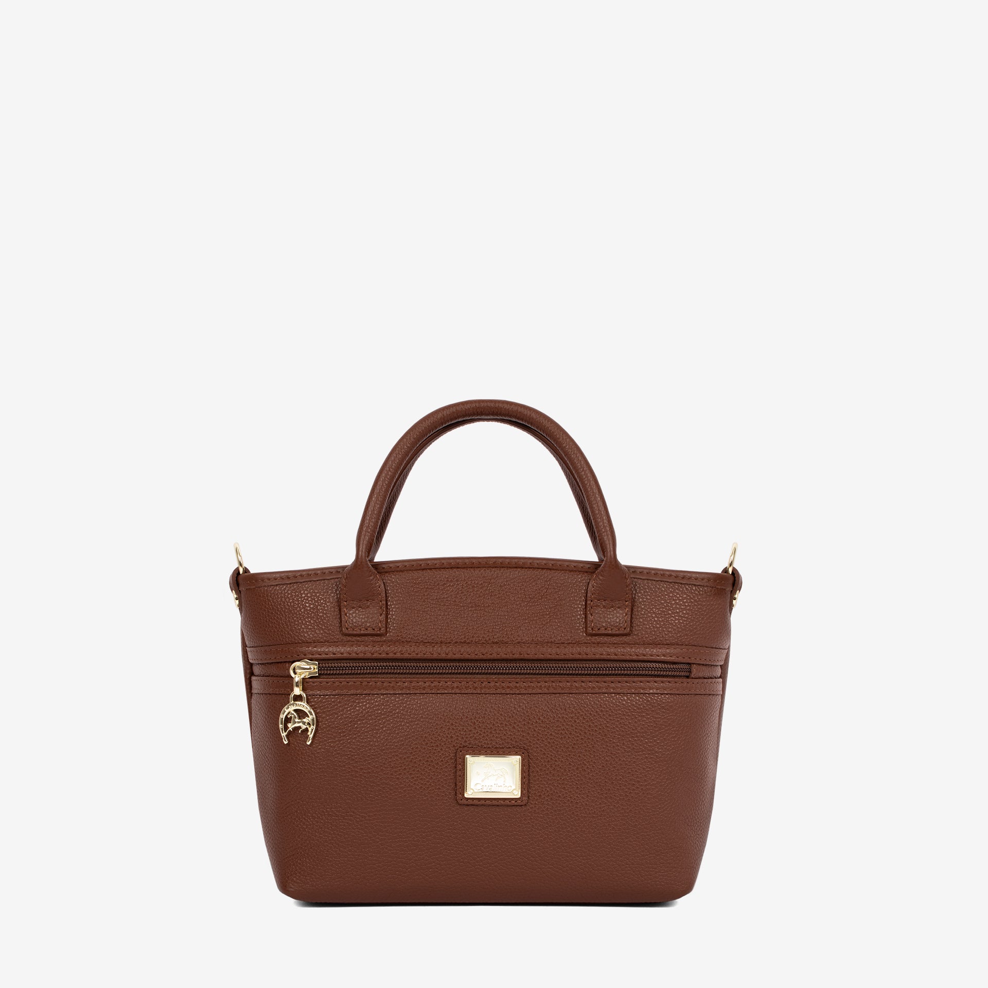 Cavalinho Muse Brown Mini Leather Handbag SKU 18300572.13 #color_saddlebrown