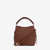 Cavalinho Muse Brown Leather Bucket Bag SKU 18300591.13 #color_saddlebrown