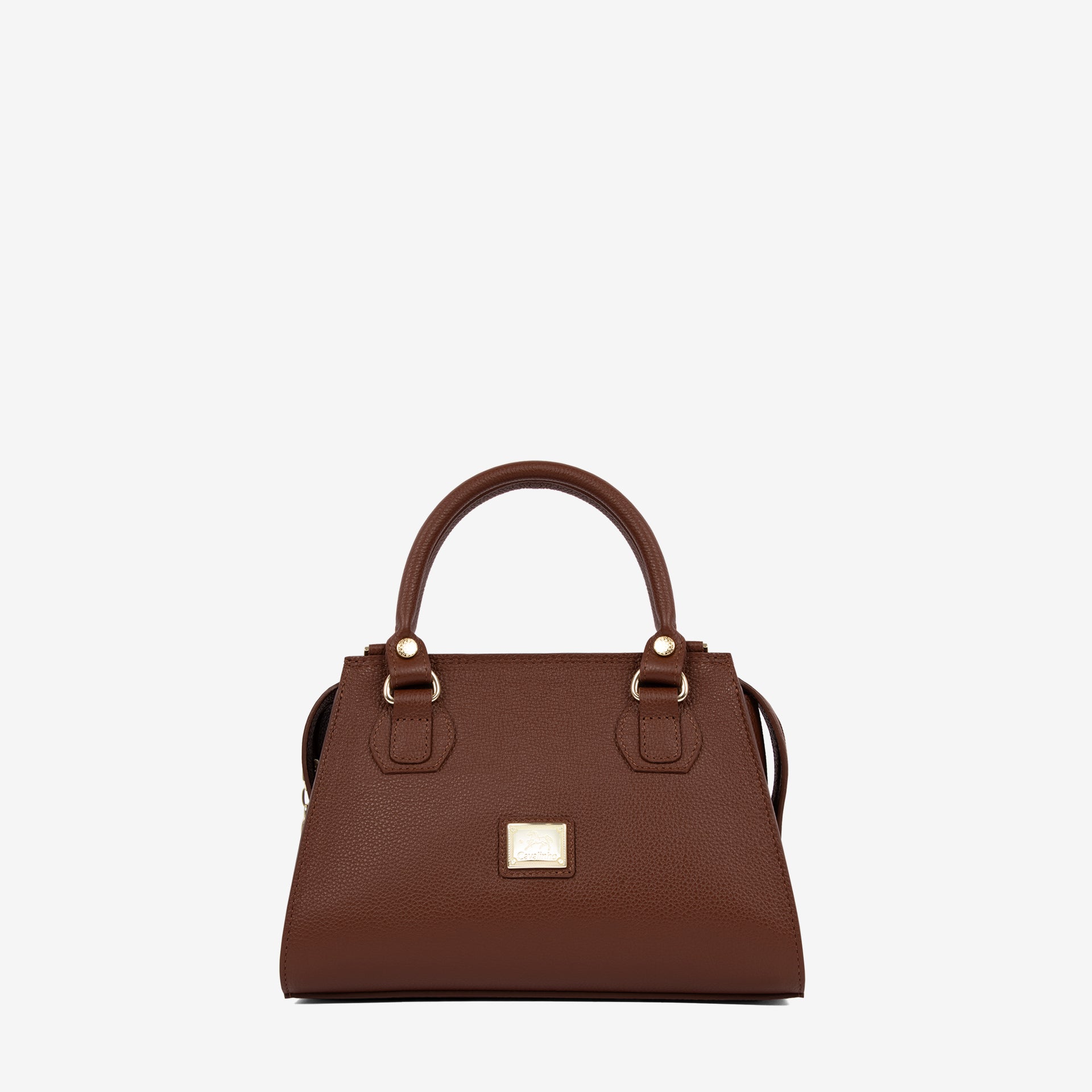 Cavalinho Muse Brown Leather Designer Handbag SKU 18300602.13 #color_saddlebrown