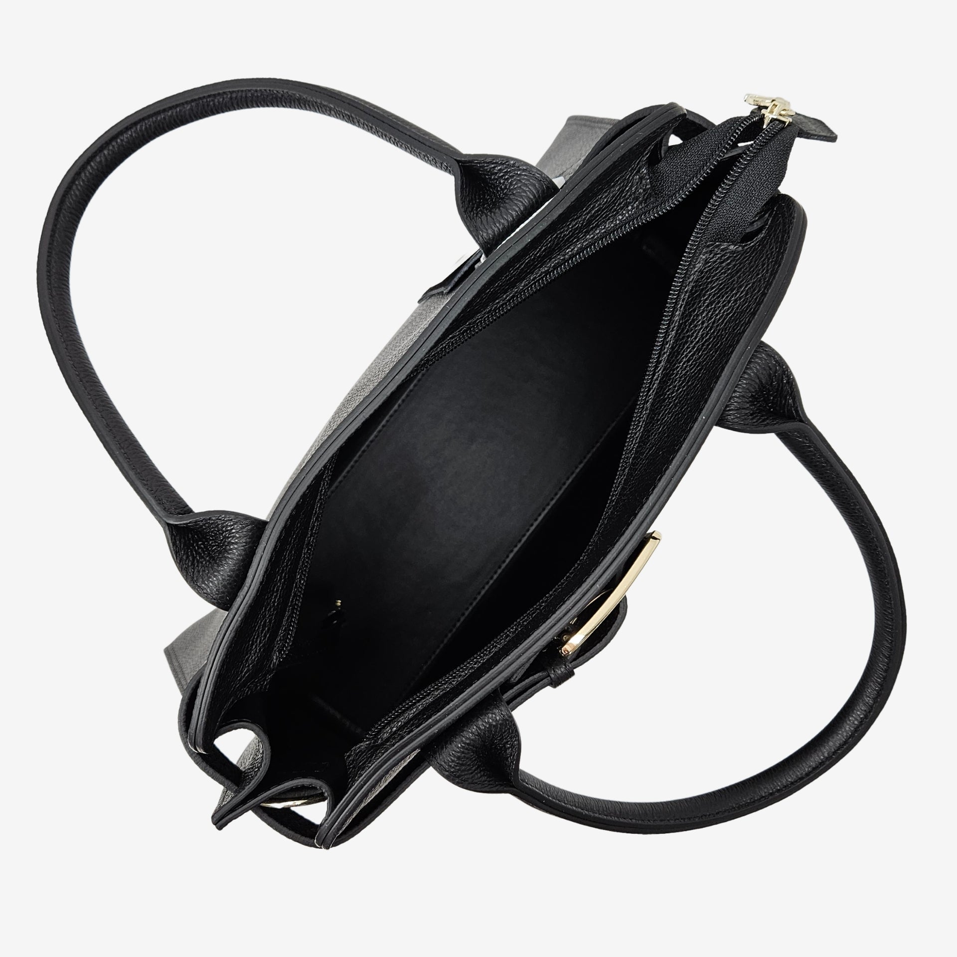 Signature CV By Cavalinho Black Leather Handbag SKU 16260633.01 #color_black, sand / beige