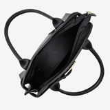 Signature CV By Cavalinho Black Leather Handbag SKU 16260633.01 #color_black, sand / beige