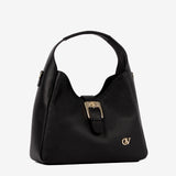 Cavalinho Muse Black Leather Slouchy Shoulder Bag SKU 18300634.01 #color_black