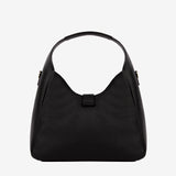 Cavalinho Muse Black Leather Slouchy Shoulder Bag SKU 18300634.01 #color_black