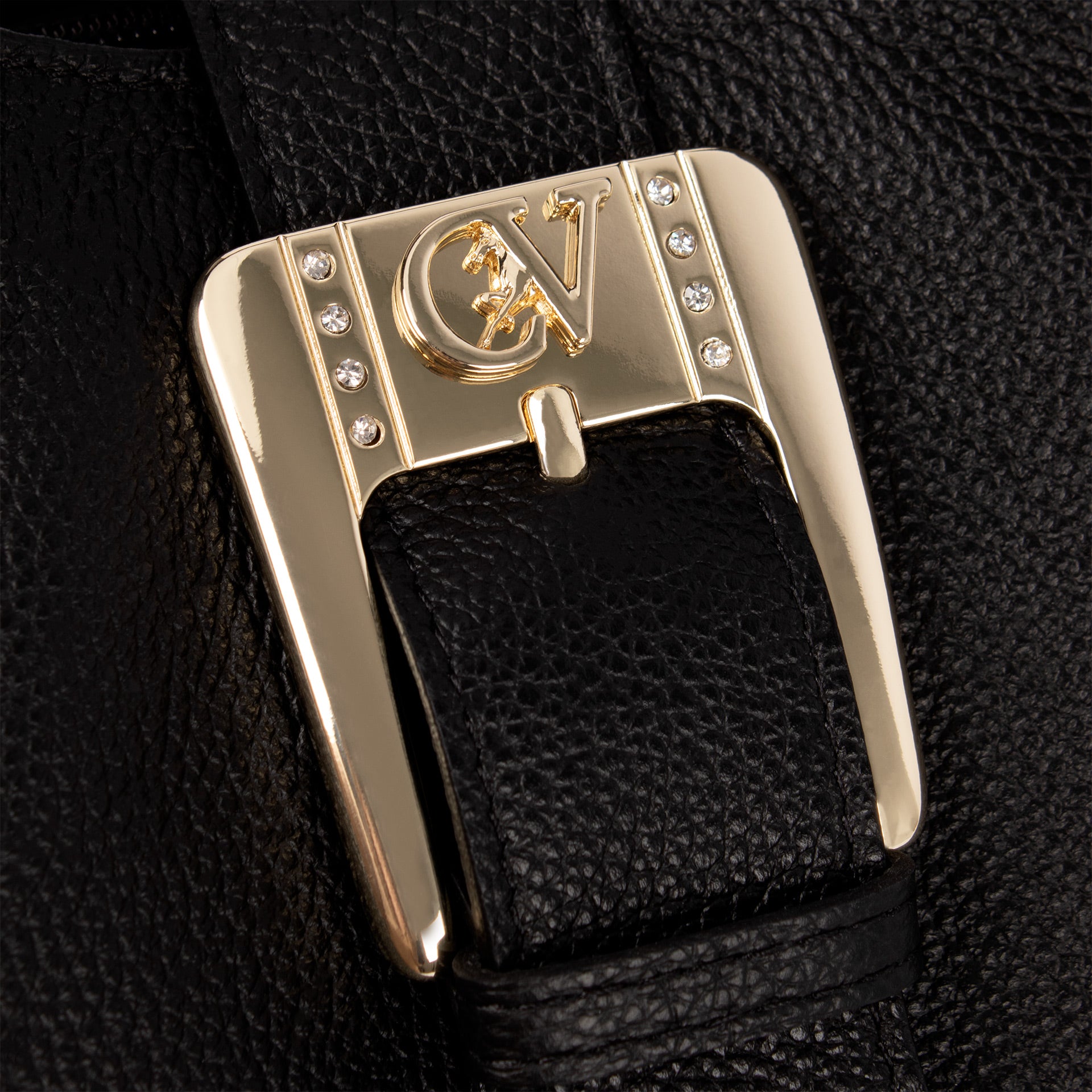 Cavalinho Muse Black Leather Slouchy Shoulder Bag SKU 18300634.01 #color_black