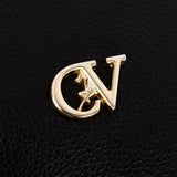 Cavalinho Muse Black Leather Slouchy Shoulder Bag SKU 18300634.01 #color_black