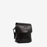 Cavalinho Gentleman Black Leather Traveler Crossbody Bag SKU 18320092.01 #color_black