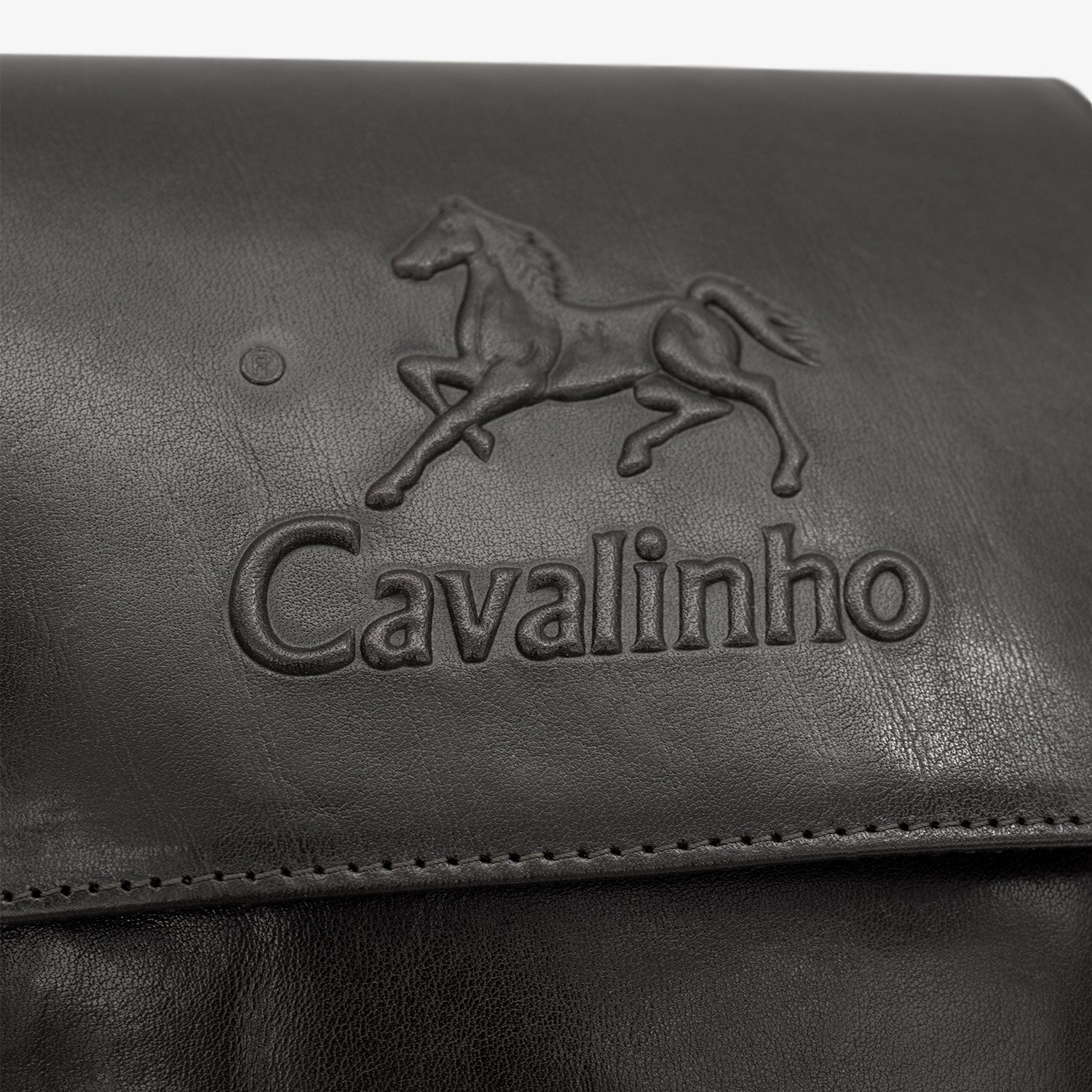 Cavalinho Gentleman Black Leather Traveler Crossbody Bag SKU 18320092.01 #color_black