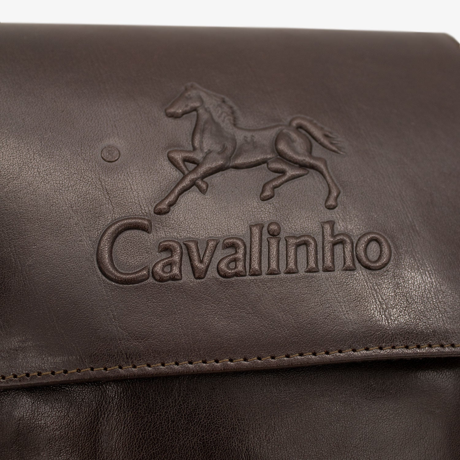 Cavalinho Gentleman Brown Leather Traveler Crossbody Bag SKU 18320092.02 #color_brown