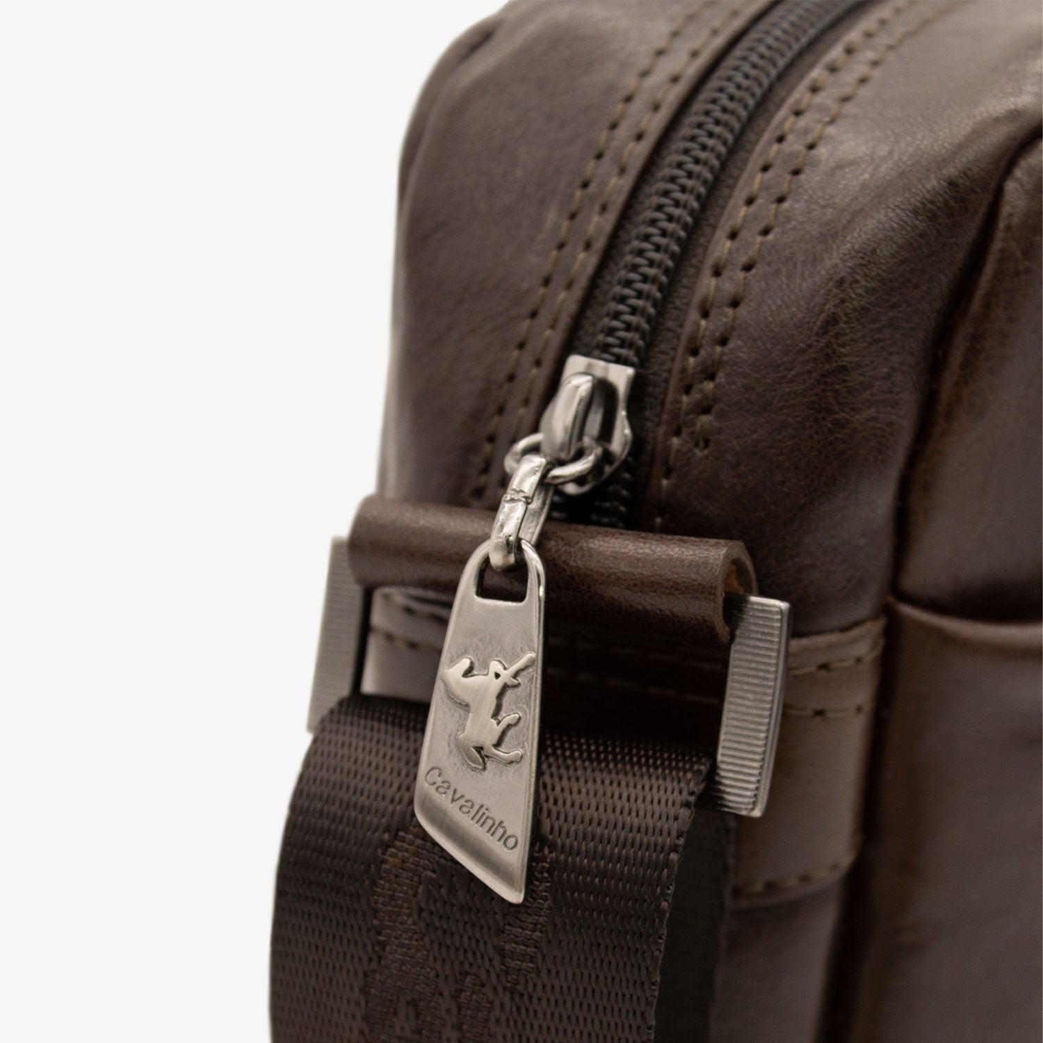 Cavalinho Leather Traveler Crossbody Bag SKU 18320225.02 #color_Brown 