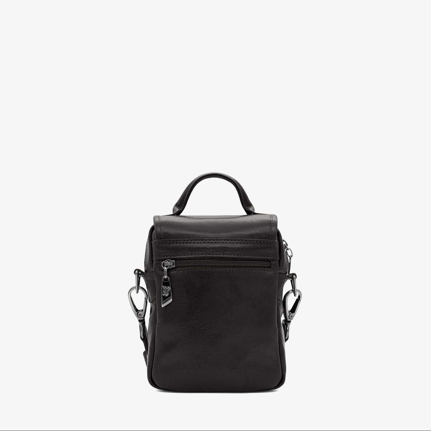 Cavalinho Gentleman Leather Traveler Crossbody Bag SKU 18320241.01 #color_black