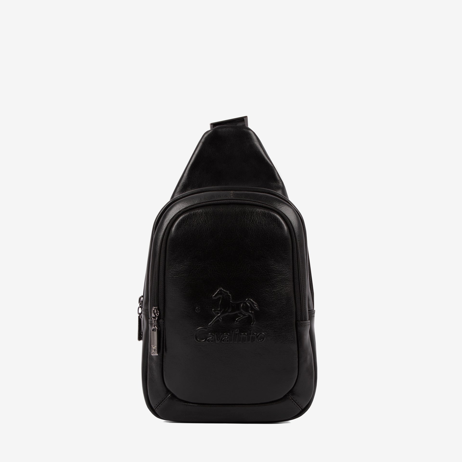 Gentleman Black Leather Sling Bag SKU 18320416.01 #color_black