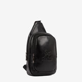 Gentleman Black Leather Sling Bag SKU 18320416.01 #color_black