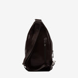 Gentleman Brown Leather Sling Bag SKU 18320416.02 #color_brown