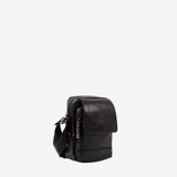 Cavalinho Gentleman Black Leather Traveler Crossbody Bag SKU 18320488.01 #color_black