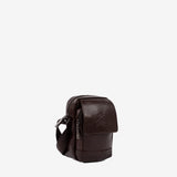 Cavalinho Gentleman Brown Leather Traveler Crossbody Bag SKU 18320488.02 #color_brown