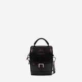 Cavalinho Gentleman Black Leather Traveler Crossbody Handbag SKU 18320590.01 #color_black