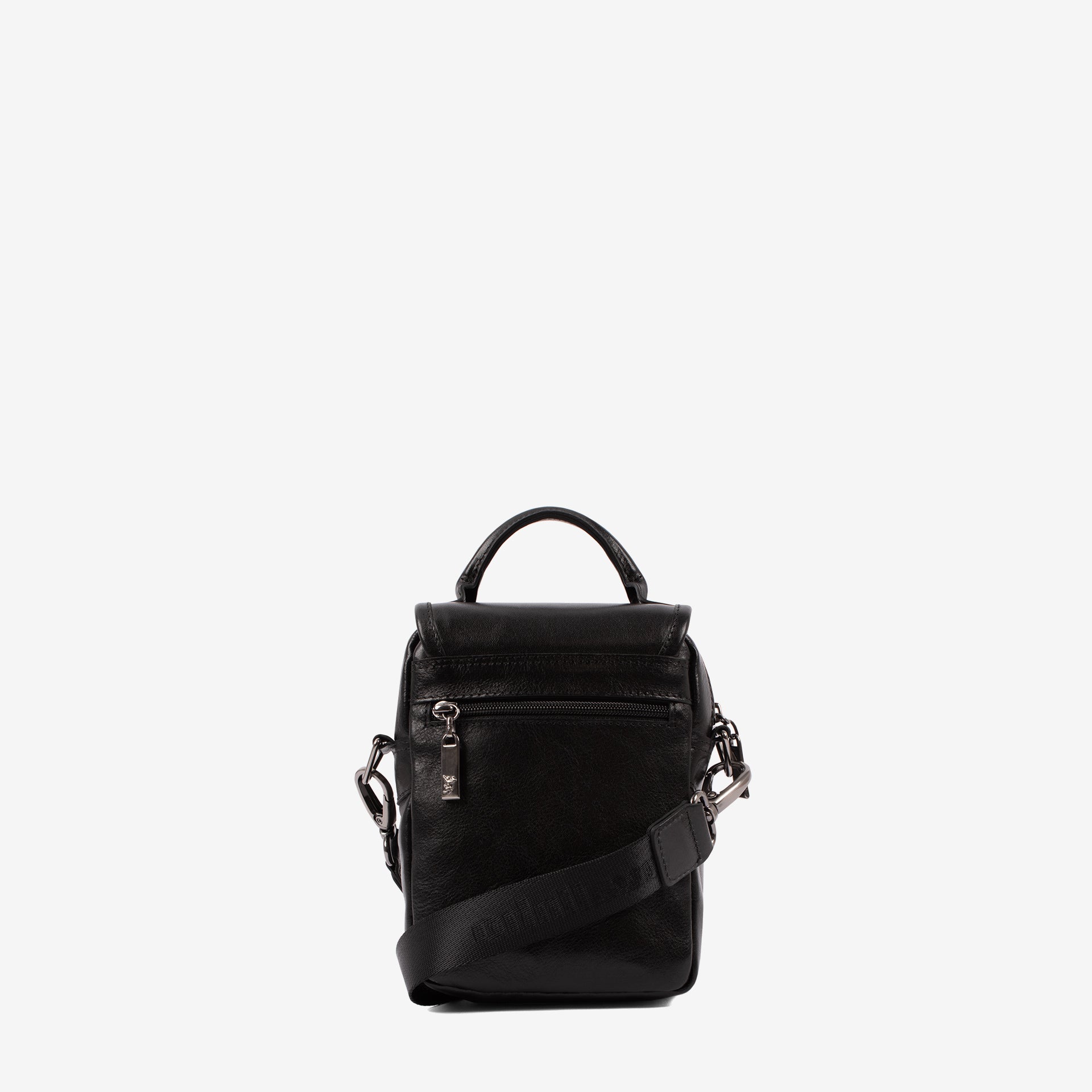 Cavalinho Gentleman Black Leather Traveler Crossbody Handbag SKU 18320590.01 #color_black