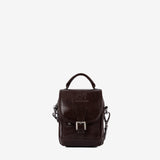 Cavalinho Gentleman Brown Leather Traveler Crossbody Handbag SKU 18320590.02 #color_brown