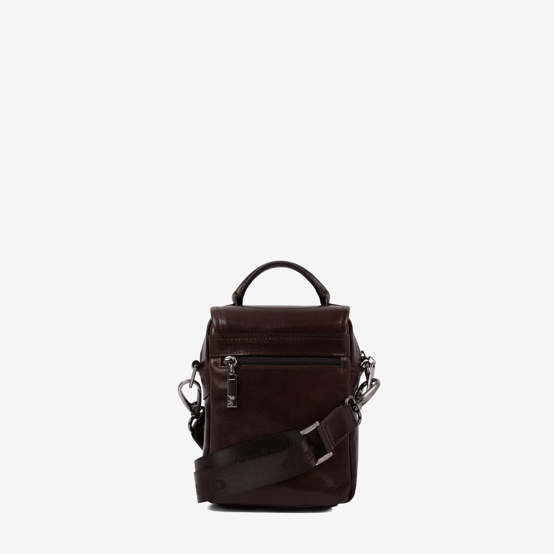 Cavalinho Gentleman Brown Leather Traveler Crossbody Handbag SKU 18320590.02 #color_brown