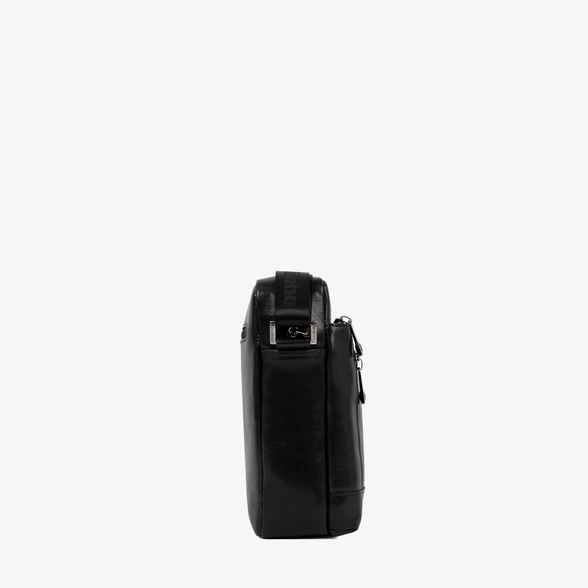 Cavalinho Gentleman Black Leather Traveler Crossbody Bag SKU 18320632.01 #color_black