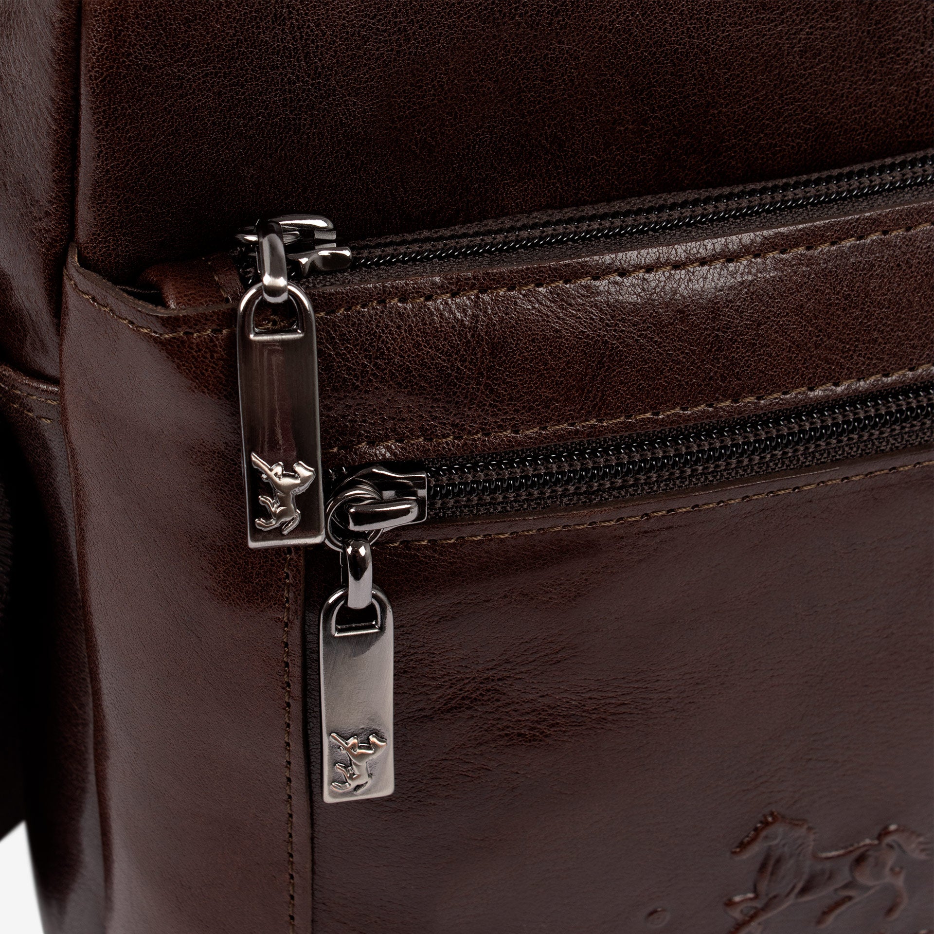 Cavalinho Gentleman Brown Leather Traveler Crossbody Bag SKU 18320632.02 #color_brown