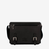 Cavalinho El Cavaleiro Black Leather Messenger Bag SKU 18330065.01 #color_black