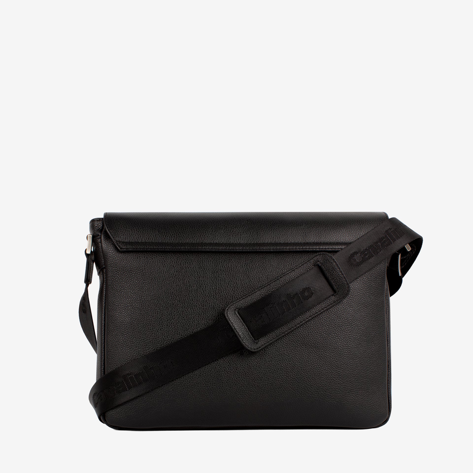 Cavalinho El Cavaleiro Black Leather Messenger Bag SKU 18330065.01 #color_black