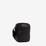 Cavalinho El Cavaleiro Black Leather Traveler Crossbody Bag SKU 18330128.01 #color_black
