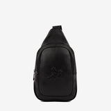Cavalinho El Cavaleiro Black Leather Sling Bag for Men SKU 18330416.01 #color_black