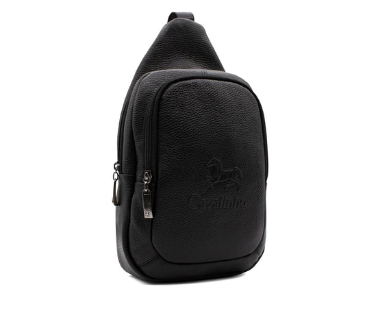 Cavalinho El Cavaleiro Leather Sling Bag - Black - 18330416.01_2