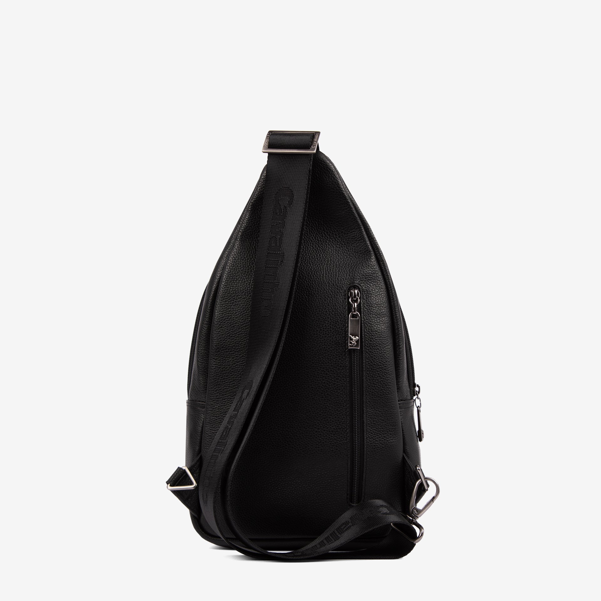 Cavalinho El Cavaleiro Black Leather Sling Bag for Men SKU 18330416.01 #color_black